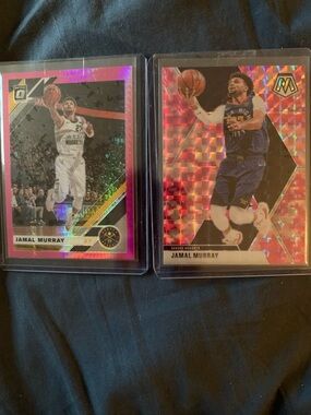 Jamal Murray 2nd Year Basketball Card Lot Optic/ Mosaic Pink Holo Prizm Inserts